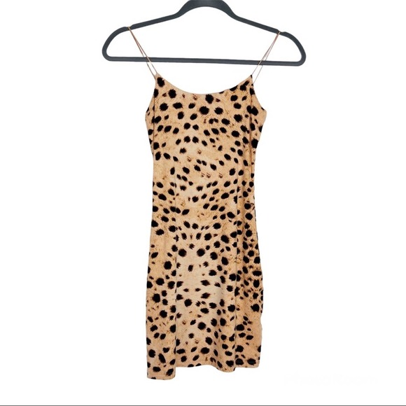 Aritzia Wilfred Free XXS Leopard Print Bodycon Dress - Picture 1 of 7